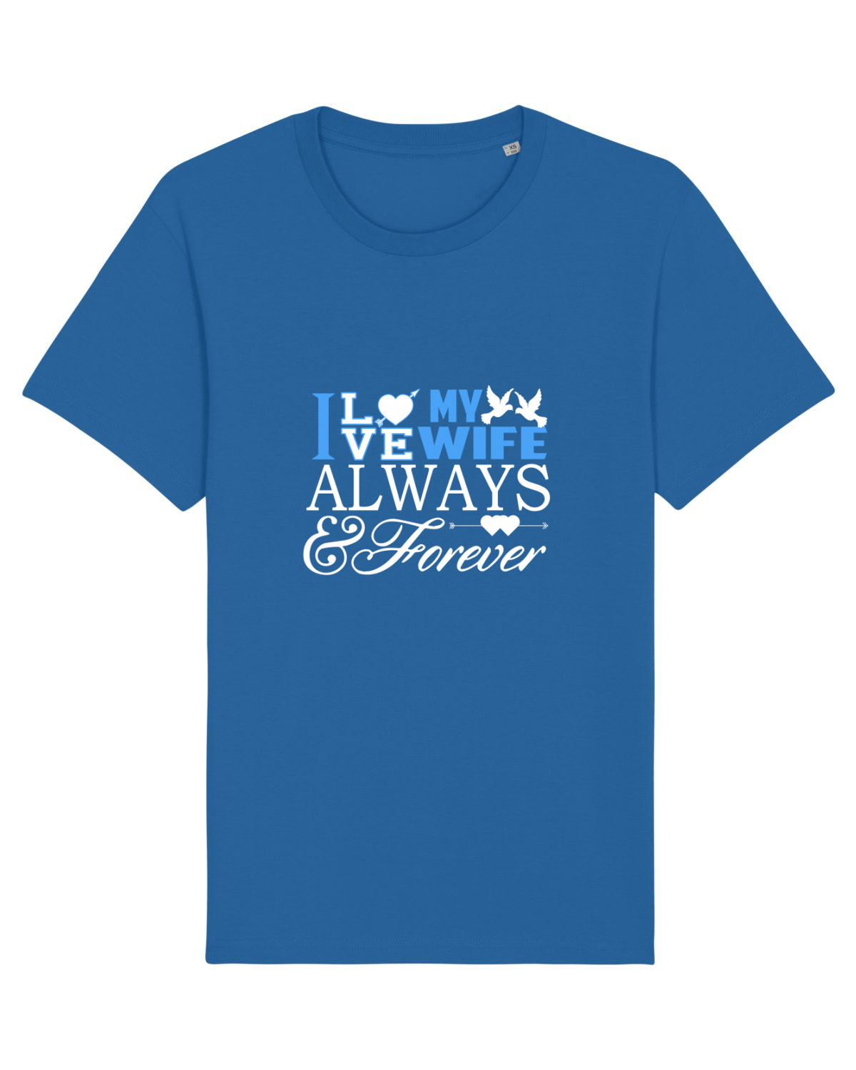 Tricou mânecă scurtă Unisex Rocker Royal Blue
