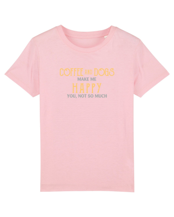 Coffee and dogs Cotton Pink