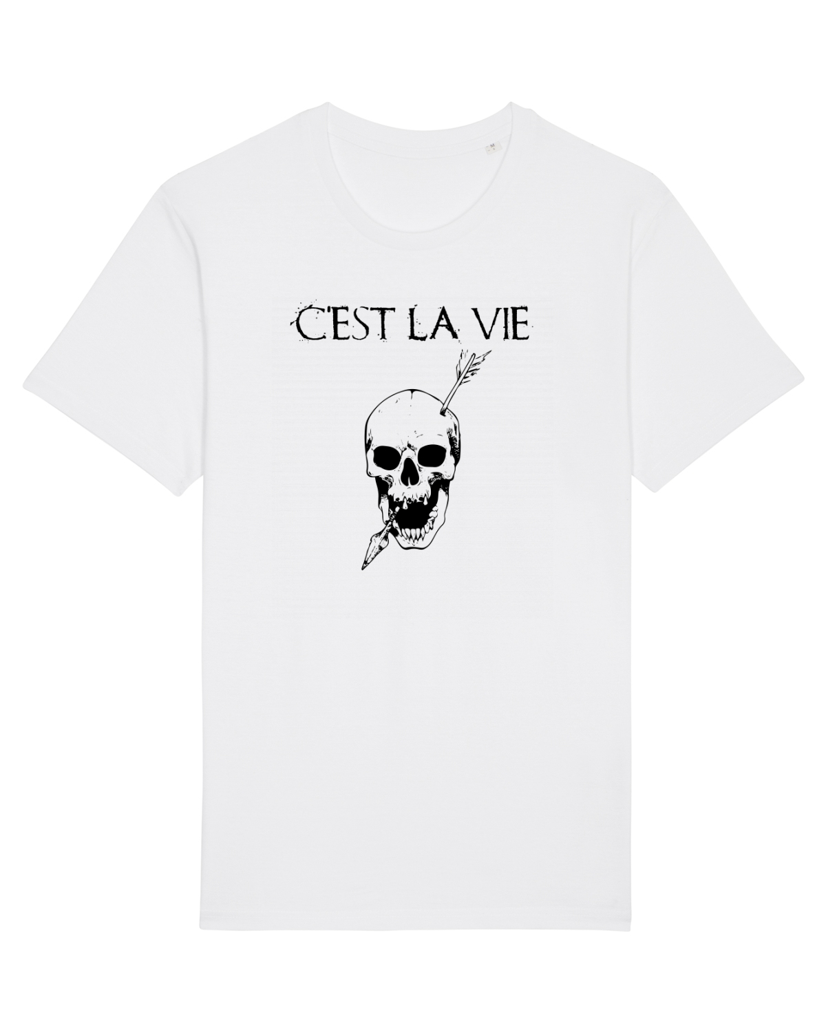 Tricou mânecă scurtă Unisex Rocker White