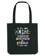 Anime Video games or Pizza Sacoșă textilă