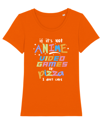 Anime Video games or Pizza Bright Orange