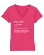 Definition Dog mom Tricou mânecă scurtă guler V Damă Evoker
