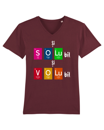 Și Solubil și Volubil Burgundy