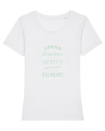 KINDNESS Tricou mânecă scurtă guler larg fitted Damă Expresser