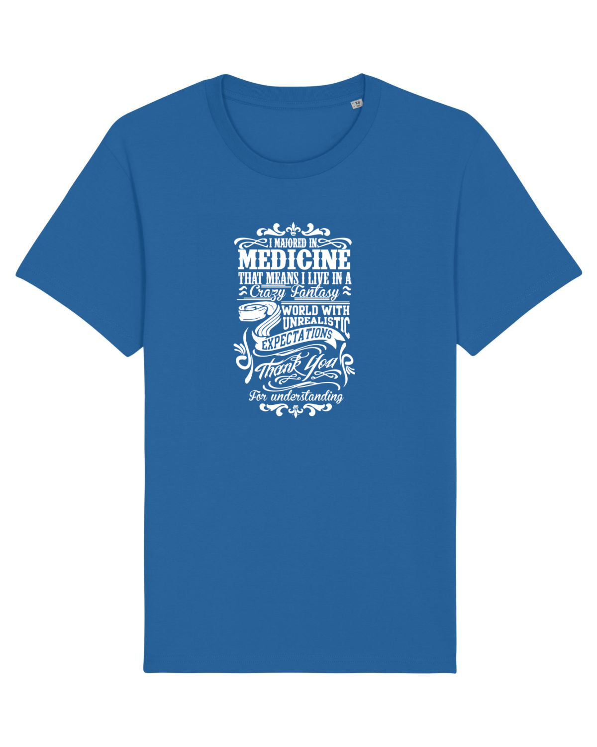 Tricou mânecă scurtă Unisex Rocker Royal Blue