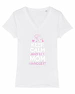 MOM Tricou mânecă scurtă guler V Damă Evoker