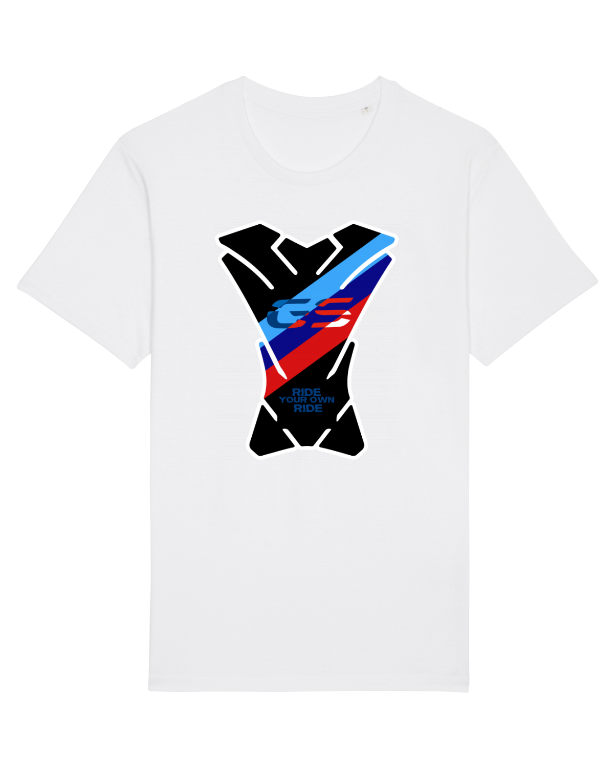 Tricou mânecă scurtă Unisex Rocker White