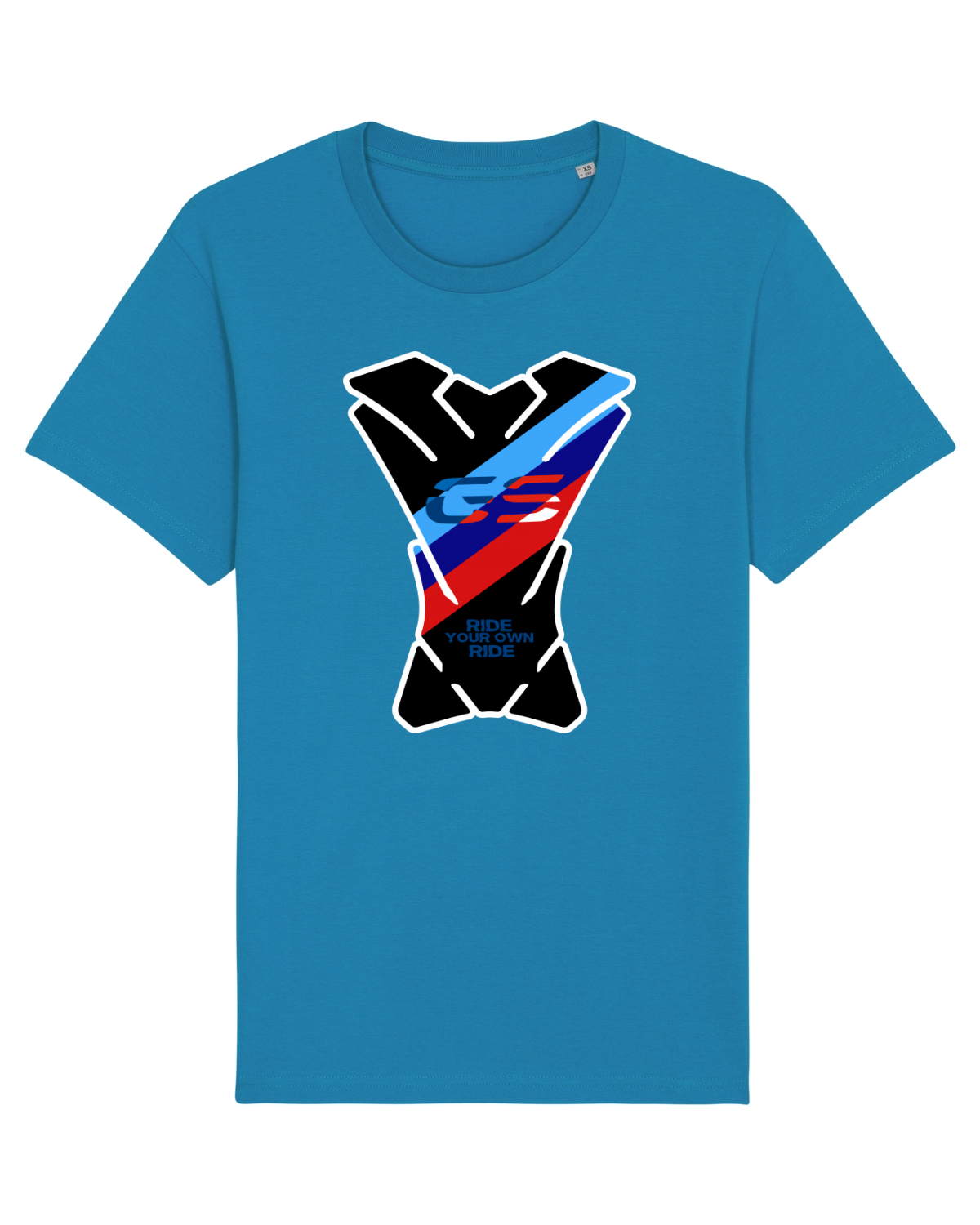 Tricou mânecă scurtă Unisex Rocker Azur