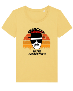 tothelab Tricou mânecă scurtă guler larg fitted Damă Expresser