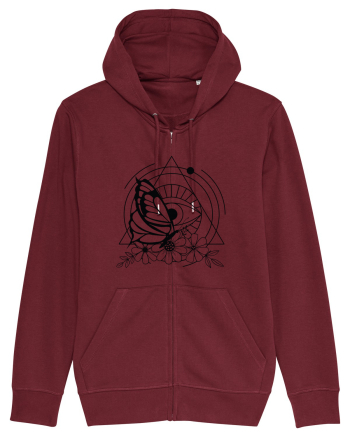Mystycal Butterfly and the Eye of Providence Burgundy