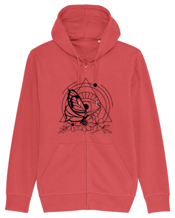 Mystycal Butterfly and the Eye of Providence Carmine Red