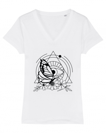 Mystycal Butterfly and the Eye of Providence White