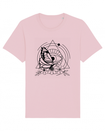 Mystycal Butterfly and the Eye of Providence Cotton Pink