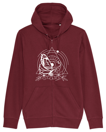 Mystycal Butterfly and the Eye of Providence Burgundy