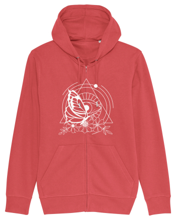 Mystycal Butterfly and the Eye of Providence Carmine Red