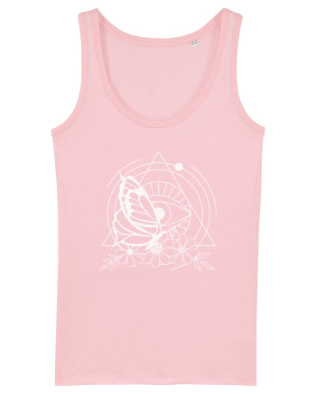 Mystycal Butterfly and the Eye of Providence Cotton Pink