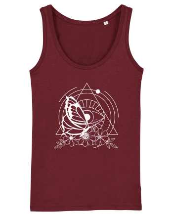 Mystycal Butterfly and the Eye of Providence Burgundy