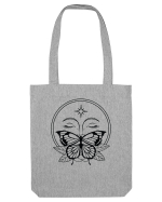 Mystycal Butterfly Full Moon Sacoșă textilă