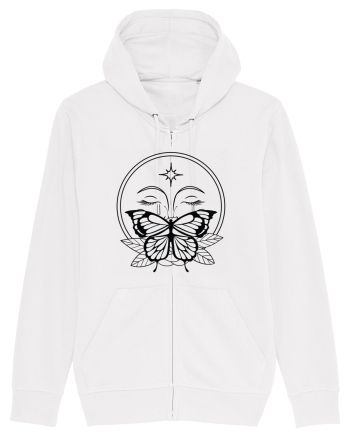 Mystycal Butterfly Full Moon White