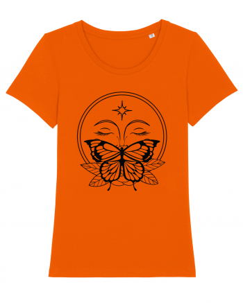 Mystycal Butterfly Full Moon Bright Orange