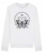 Mystycal Butterfly Full Moon Bluză mânecă lungă Unisex Rise