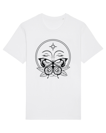 Mystycal Butterfly Full Moon White