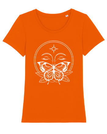 Mystycal Butterfly Full Moon Bright Orange