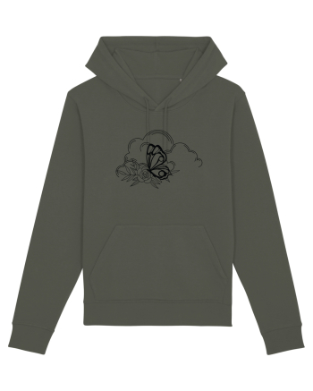 Mystycal Butterfly Clouds Khaki