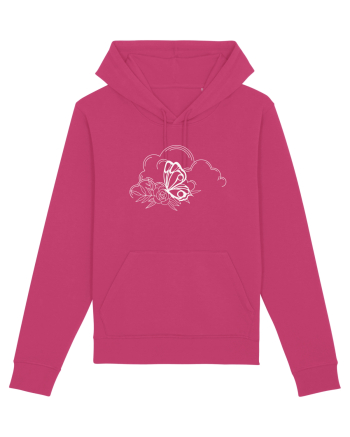 Mystycal Butterfly Clouds Raspberry
