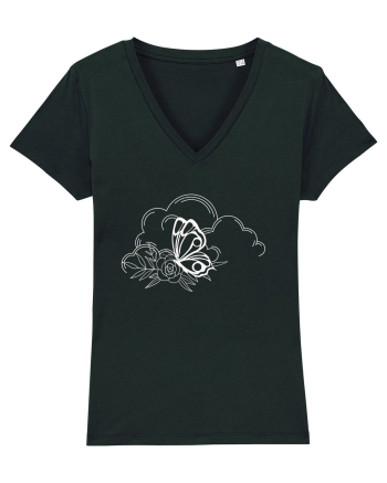 Mystycal Butterfly Clouds Black