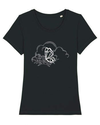Mystycal Butterfly Clouds Black