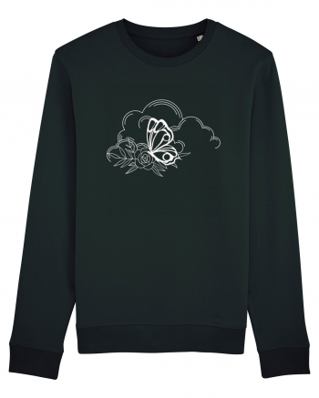 Mystycal Butterfly Clouds Black