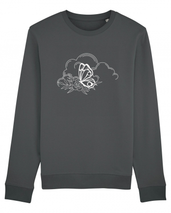 Mystycal Butterfly Clouds Anthracite