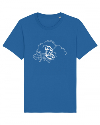 Mystycal Butterfly Clouds Royal Blue