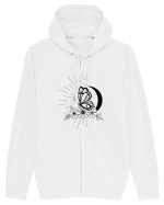 Mystycal Butterfly Moon Hanorac cu fermoar Unisex Connector