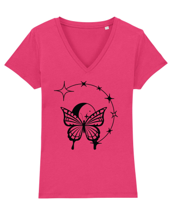 Mystycal Butterfly Stars Raspberry