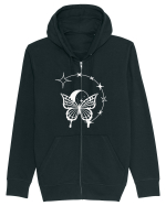 Mystycal Butterfly Stars Hanorac cu fermoar Unisex Connector