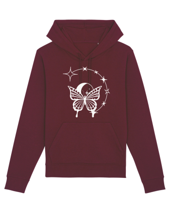 Mystycal Butterfly Stars Burgundy