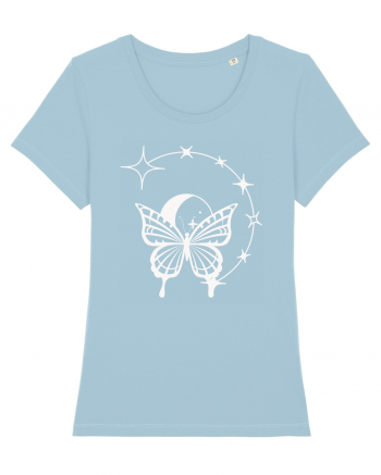 Mystycal Butterfly Stars Sky Blue