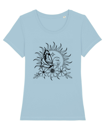 Mystycal Butterfly Sun Sky Blue