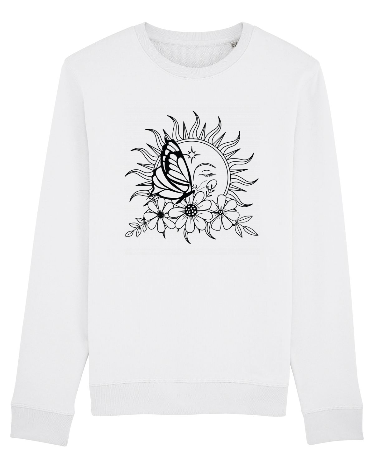 Bluză mânecă lungă Unisex Rise White
