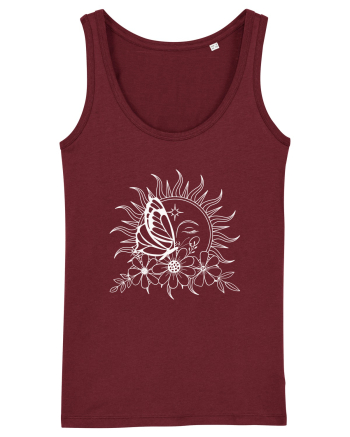 Mystycal Butterfly Sun Burgundy