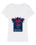 Boo Tricou mânecă scurtă guler V Damă Evoker