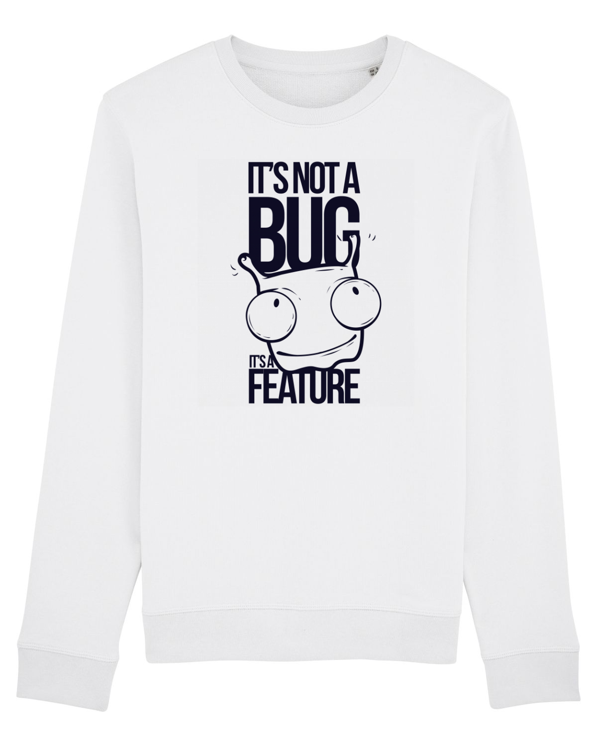 Bluză mânecă lungă Unisex Rise White