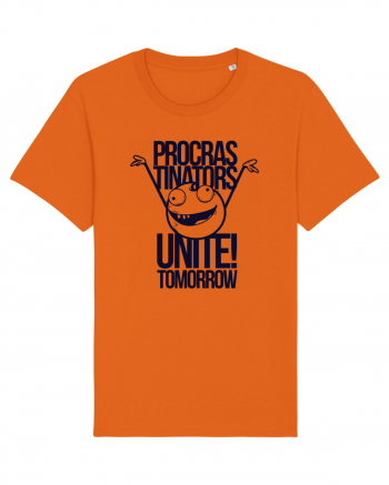 Procrastinators Unite Tomorrow Bright Orange