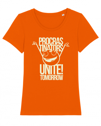 Procrastinators Unite Tomorrow Bright Orange