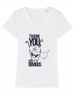 Thank You Captain Obvious Tricou mânecă scurtă guler V Damă Evoker