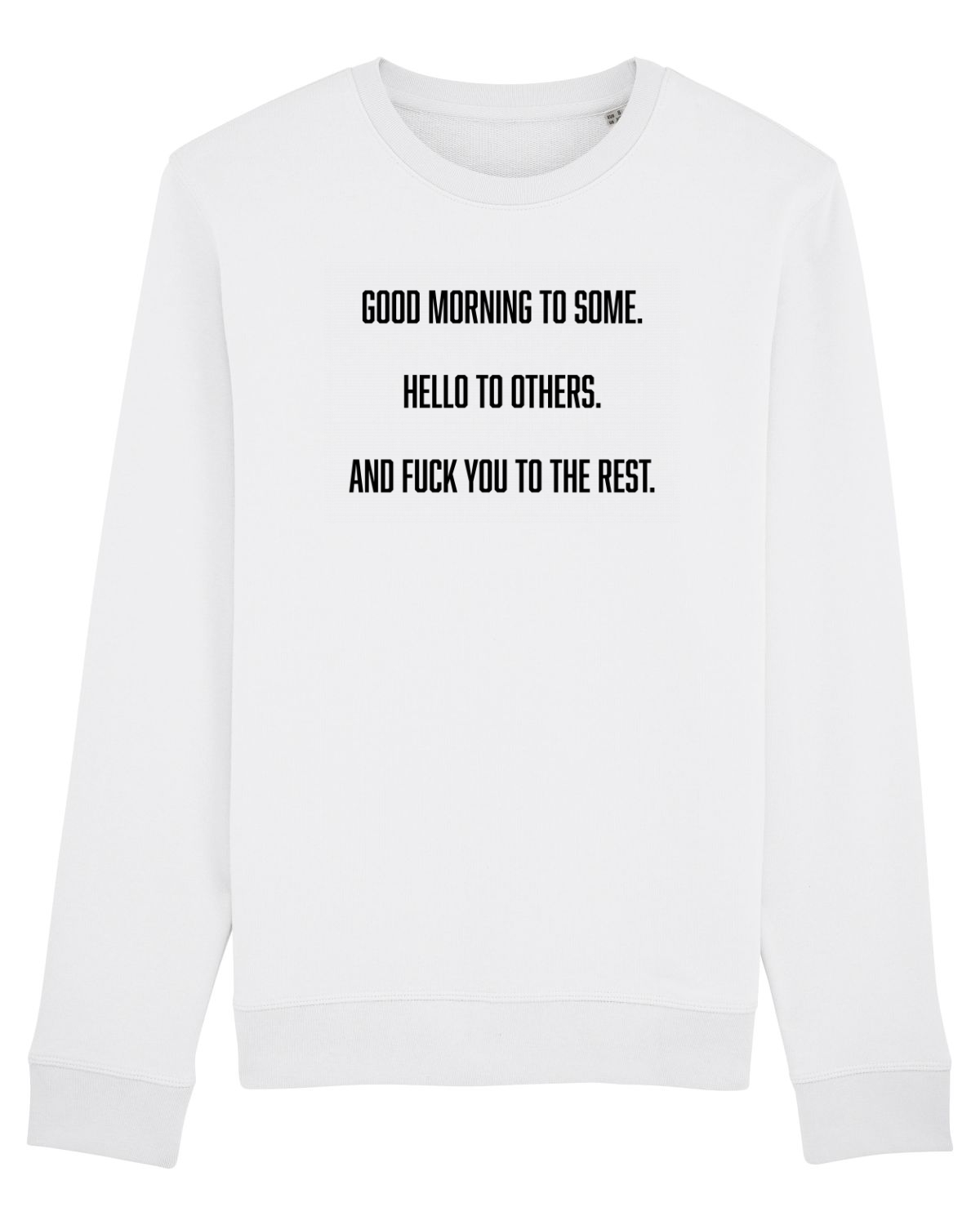 Bluză mânecă lungă Unisex Rise White