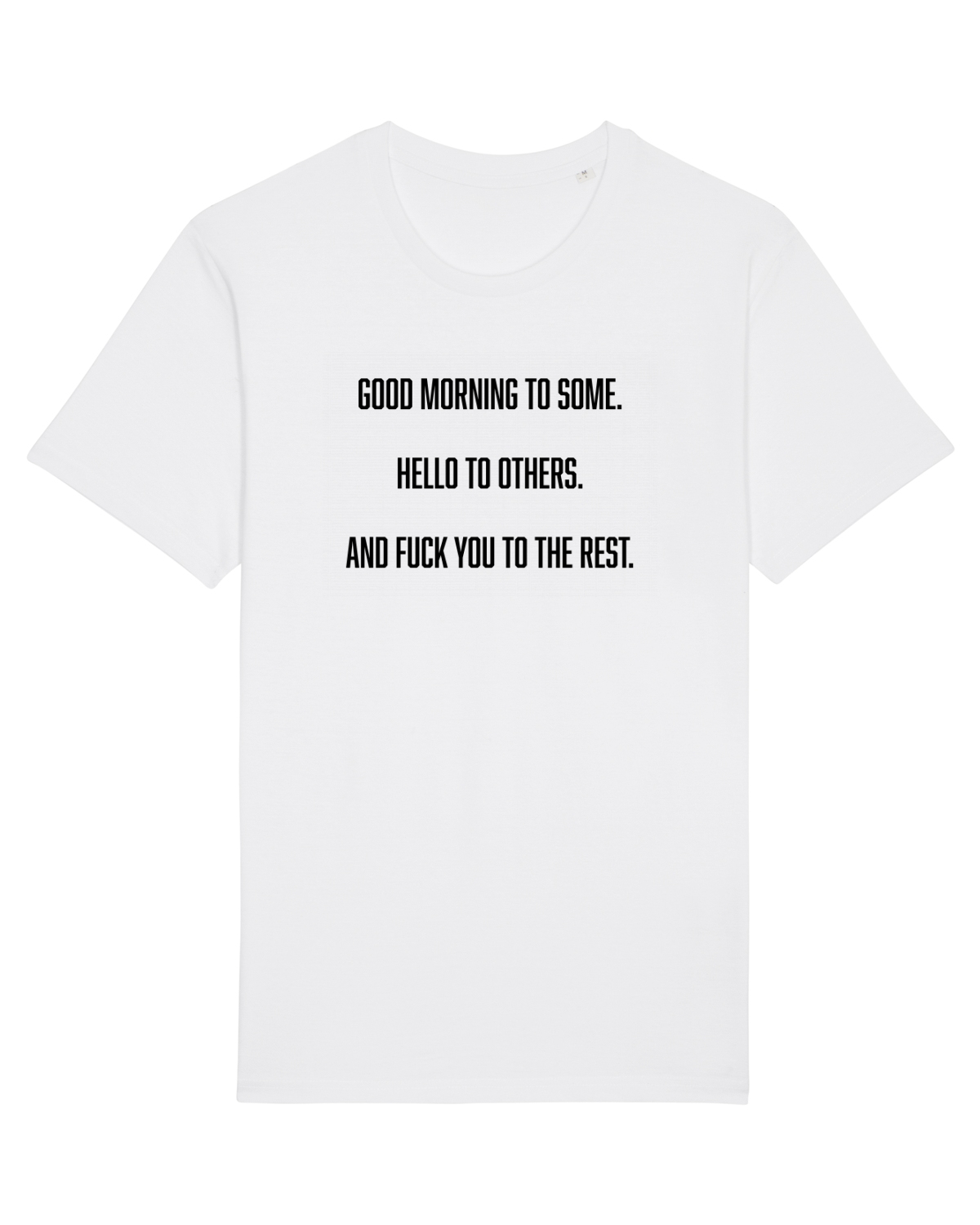 Tricou mânecă scurtă Unisex Rocker White