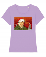 Happy New Ear Santa Gogh Tricou mânecă scurtă guler larg fitted Damă Expresser